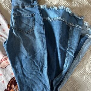 Multi denim flares